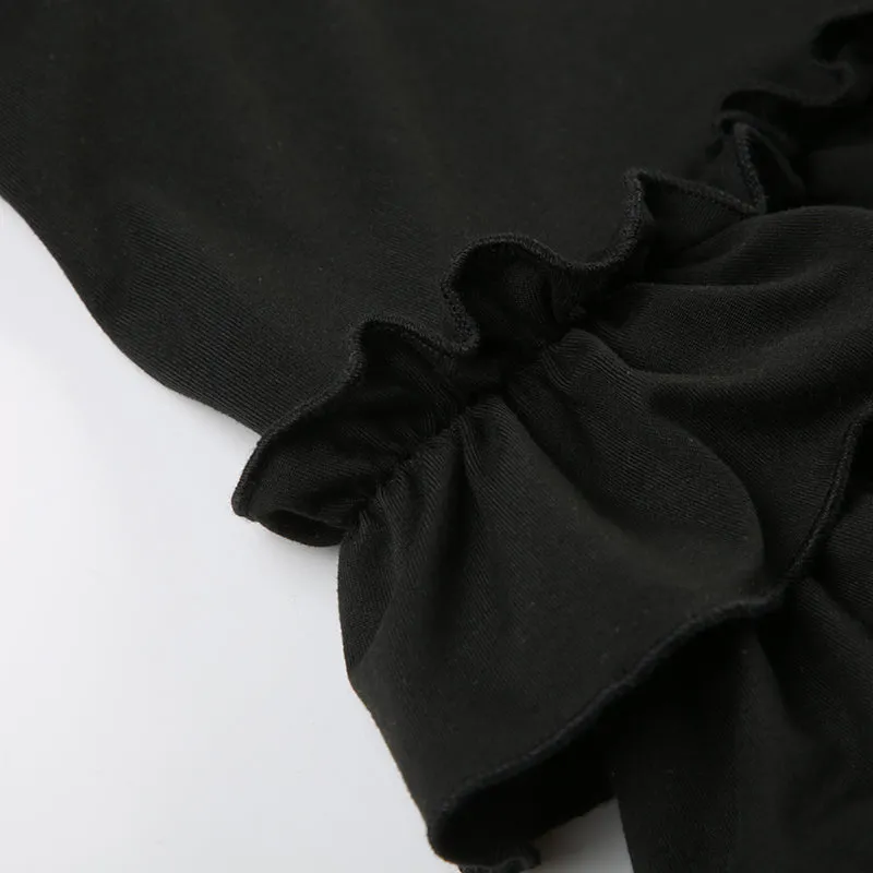 Tania Ruffle Mini Short Skirt
