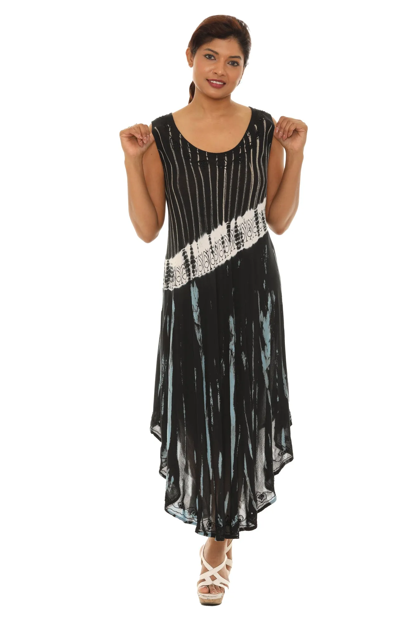 Tie dye Long Rayon Sundress