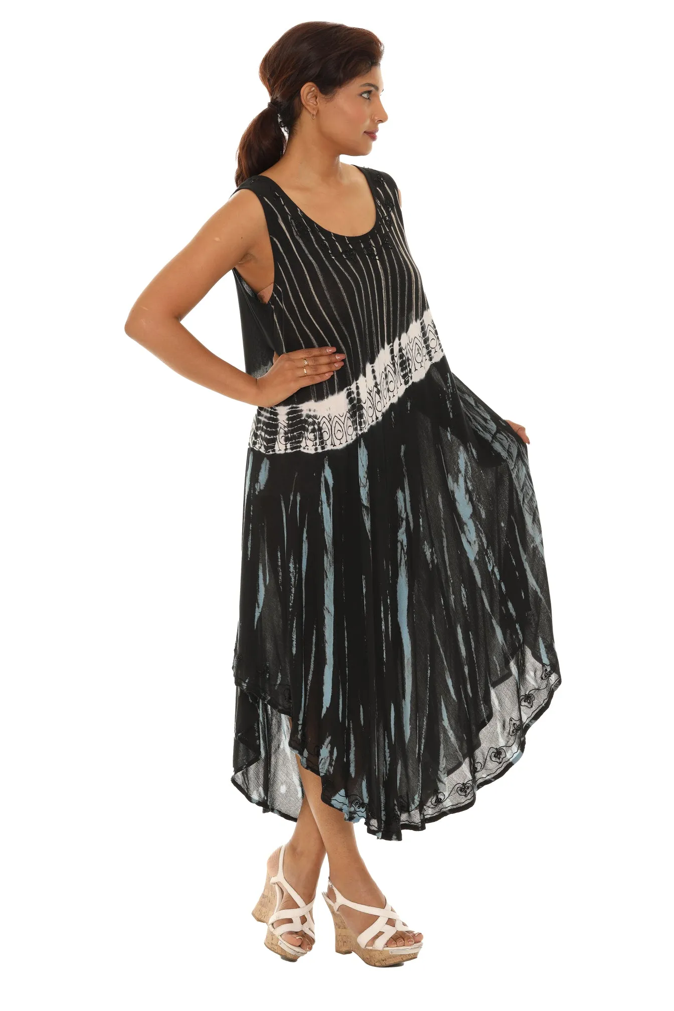 Tie dye Long Rayon Sundress