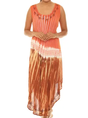 Tie dye Long Rayon Sundress