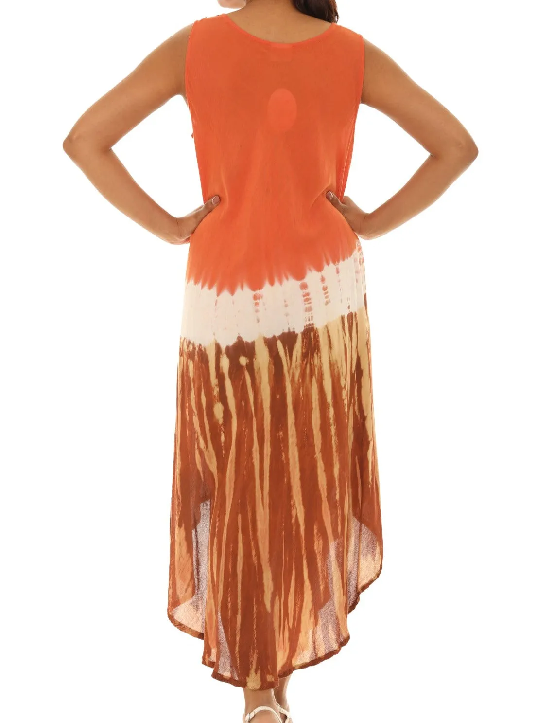 Tie dye Long Rayon Sundress