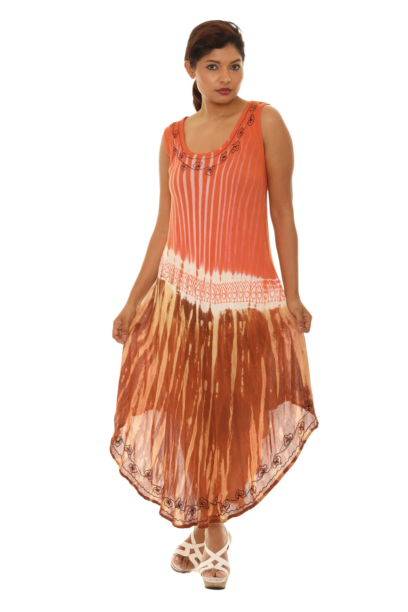 Tie dye Long Rayon Sundress