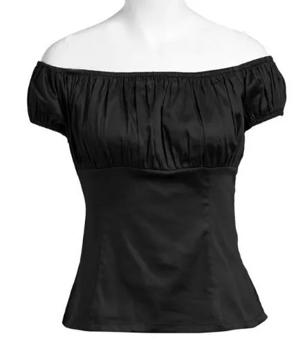 Vintage style Off-shoulder Blouse