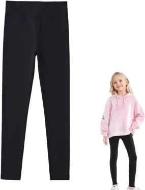 WEONEDREAM Girls Stretchy Leggings Toddler Girls Long Pants Spandex Leggings for Athletic Yoga Biking Dance