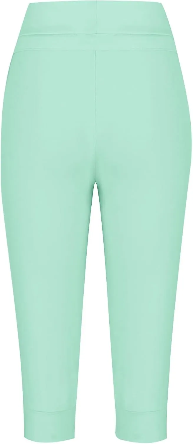 Womens Capris Joggers Pants Baggy Crop Sweatpants Lightweight Running Cropped Slacks Athletic Sports Soft Loun